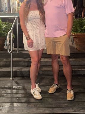 Hollister White Mini Dress with Red Lobster Print